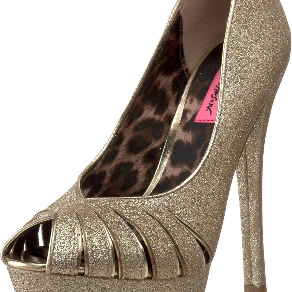 Beautiful Gold Betsey Johnson Heels